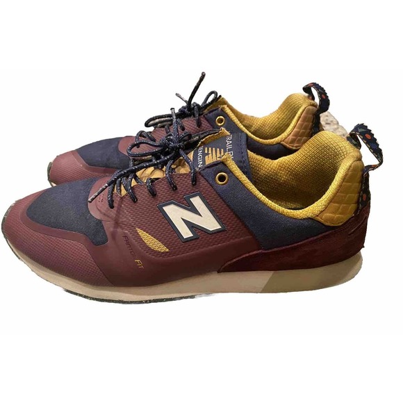 New Balance Mens Trailbuster Re-Engineered Hike Maroon Blue/Yellow Sz 13 TBTFHBN - Picture 2 of 9